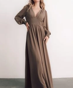 BB Custom Dresses Olivia Maxi Dress | Dark Olive