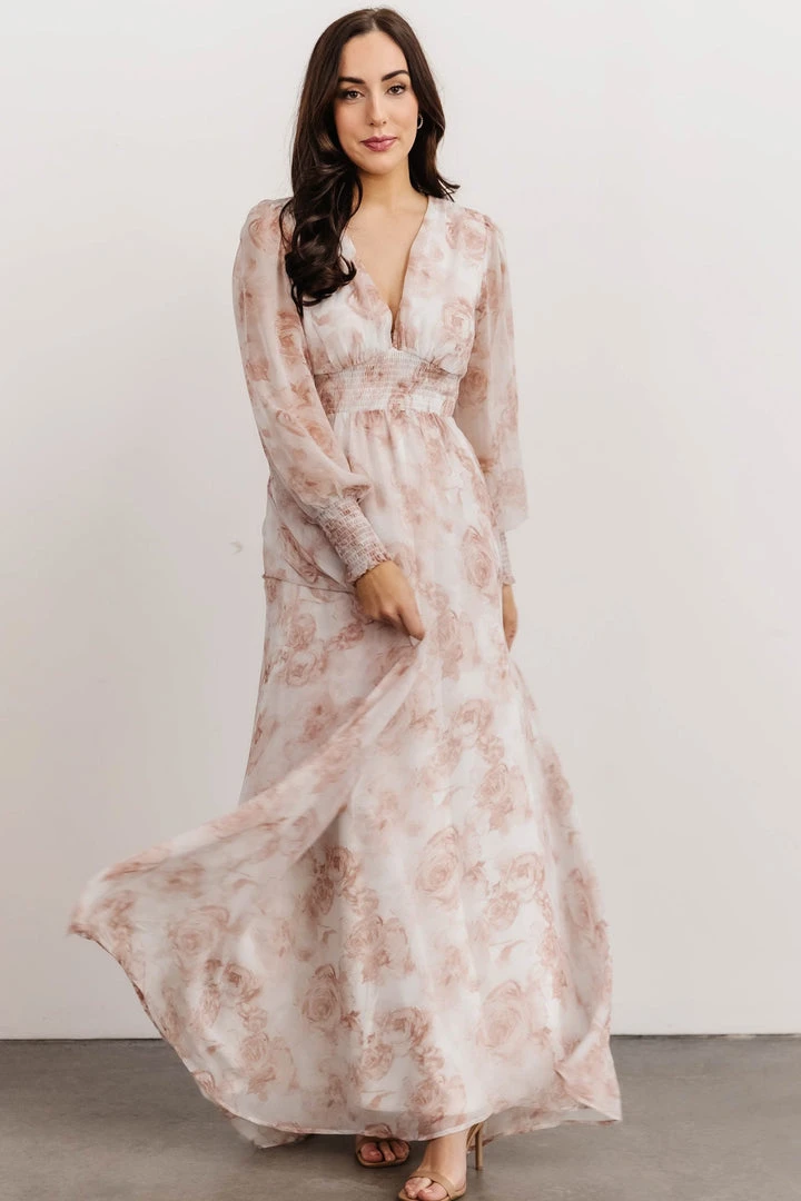 BB Custom Dresses Olivia Maxi Dress | Pink Floral 1 BB Custom Dresses Olivia Maxi Dress | Pink Floral