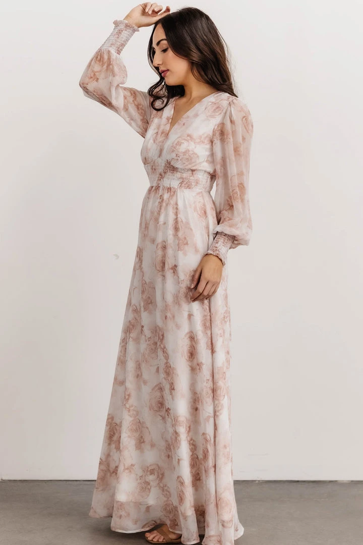BB Custom Dresses Olivia Maxi Dress | Pink Floral 3 BB Custom Dresses Olivia Maxi Dress | Pink Floral