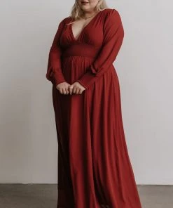 BB Custom Olivia Maxi Dress | Rust