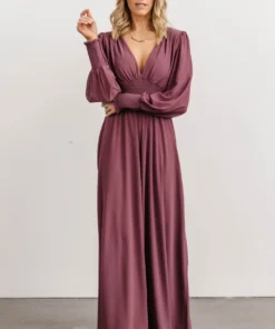 BB Custom Dresses Olivia Maxi Dress | Vintage Plum 2 BB Custom Dresses Olivia Maxi Dress | Vintage Plum