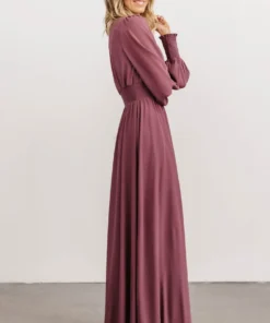 BB Custom Dresses Olivia Maxi Dress | Vintage Plum 4 BB Custom Dresses Olivia Maxi Dress | Vintage Plum