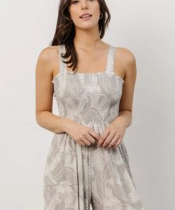 BL Boho Ollie Wide Leg Jumpsuit | Grey