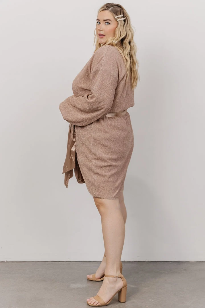 MA Dresses Packard Sparkle Mini Dress | Autumn Rose 6 MA Dresses Packard Sparkle Mini Dress | Autumn Rose