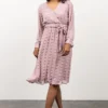 POL Paisley Dot Midi Dress | Blush