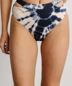 EN Paradise Bikini Bottom | Blue Tie Dye Swim