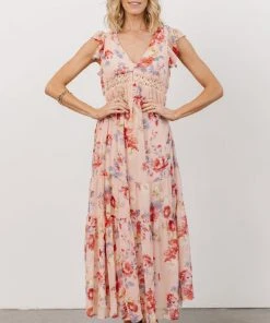 IL Patsy V-neck Midi Dress | Pink Floral