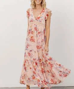 IL Patsy V-neck Midi Dress | Pink Floral