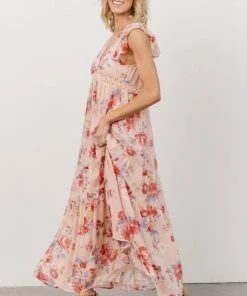 IL Patsy V-neck Midi Dress | Pink Floral