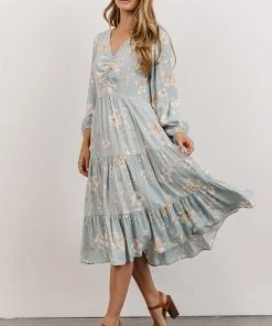 LUM Payton Midi Dress | Robin Blue Floral
