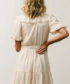 FT Pearl Swiss Dot Mini Dress | Cream 9 FT Pearl Swiss Dot Mini Dress | Cream