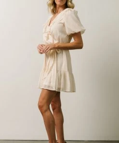 FT Pearl Swiss Dot Mini Dress | Cream 11 FT Pearl Swiss Dot Mini Dress | Cream