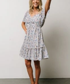 HAY Petunia Mini Dress | Blue Floral Dresses