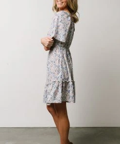 HAY Petunia Mini Dress | Blue Floral Dresses