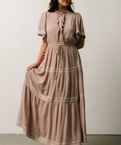 IL Dresses Piper Tiered Midi Dress | Dusty Mauve