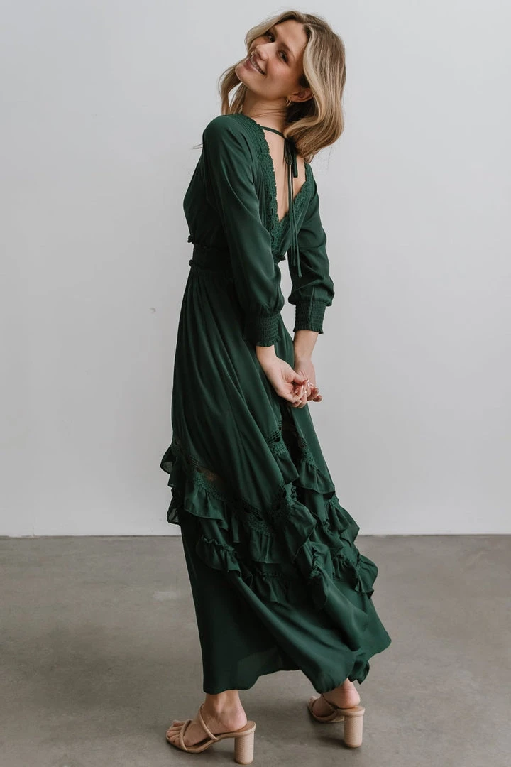 BB Custom Pippa Ruffle Maxi Dress | Hunter 6 BB Custom Pippa Ruffle Maxi Dress | Hunter