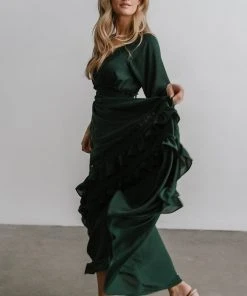BB Custom Pippa Ruffle Maxi Dress | Hunter 10 BB Custom Pippa Ruffle Maxi Dress | Hunter