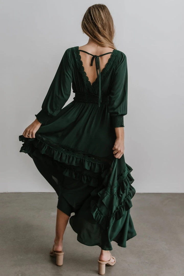 BB Custom Pippa Ruffle Maxi Dress | Hunter 2 BB Custom Pippa Ruffle Maxi Dress | Hunter