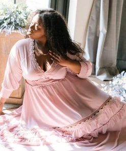 BB Custom Dresses Pippa Ruffle Maxi Dress | Vintage Rose