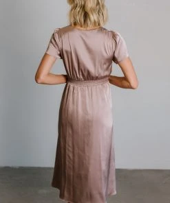 JH Poppy Satin Midi Dress | Autumn Orchid