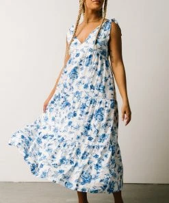 POL Portia Tank Dress | Blue Floral