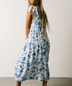 POL Portia Tank Dress | Blue Floral