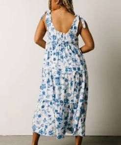 POL Portia Tank Dress | Blue Floral