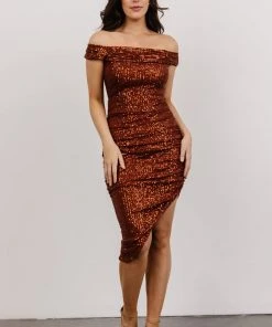 RR Portland Sequin Dress | Cinnamon