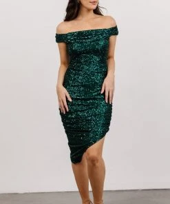 RR Dresses Portland Sequin Dress | Emerald