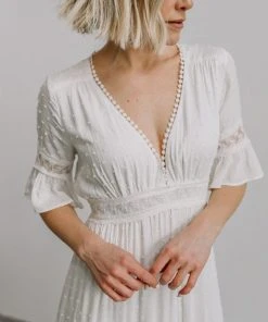 AK Rayne Deep V Maxi Dress | White 14 AK Rayne Deep V Maxi Dress | White