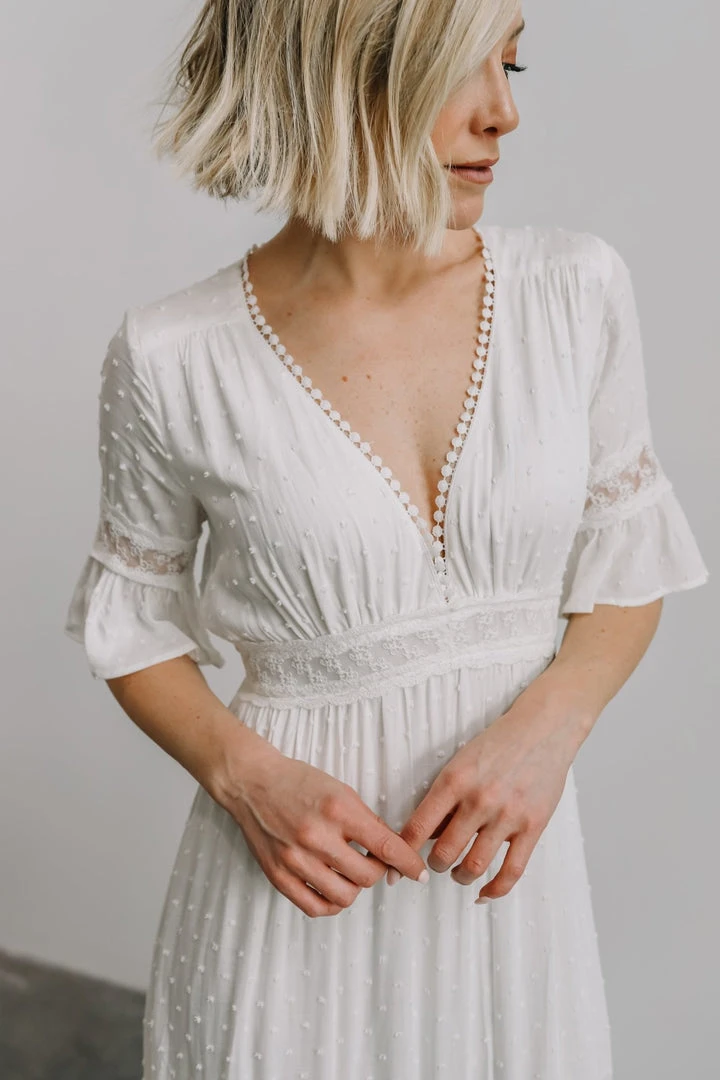 AK Rayne Deep V Maxi Dress | White 6 AK Rayne Deep V Maxi Dress | White