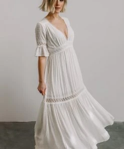 AK Rayne Deep V Maxi Dress | White 11 AK Rayne Deep V Maxi Dress | White