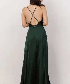 IBS Dresses Riley Tank Maxi Dress | Dark Green
