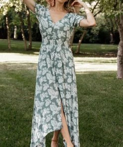 HAY Robyn Maxi Dress | Monstera + Palm Print Dresses