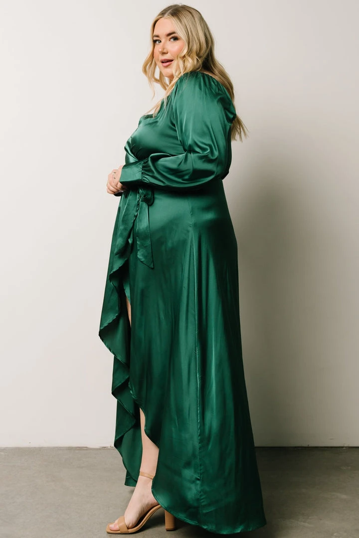 DD Rogue Tulip High Low Dress | Hunter Green 13 DD Rogue Tulip High Low Dress | Hunter Green