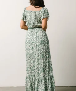 DD Dresses Rosemary Tassel Tie Maxi Dress | Green Floral