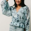 SL Tops Rosie Top | Light Blue Floral