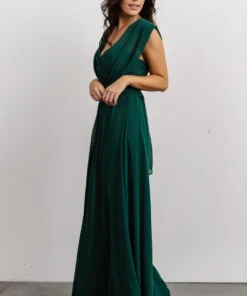 SL Dresses Ruth Strapless Convertible Gown | Dark Green 6 SL Dresses Ruth Strapless Convertible Gown | Dark Green