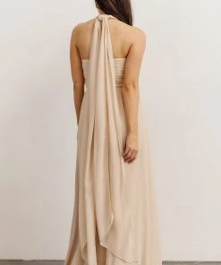 SL Ruth Strapless Convertible Gown | Natural