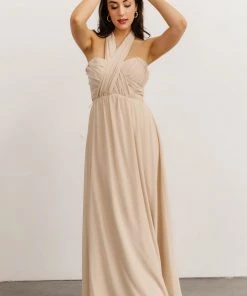 SL Ruth Strapless Convertible Gown | Natural