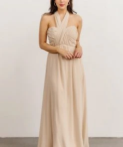 SL Ruth Strapless Convertible Gown | Natural