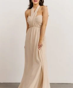 SL Ruth Strapless Convertible Gown | Natural
