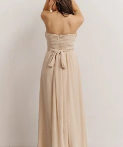 SL Ruth Strapless Convertible Gown | Natural