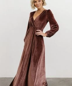 BB Custom Sadie Velvet Maxi Dress | Dusty Plum 8 BB Custom Sadie Velvet Maxi Dress | Dusty Plum