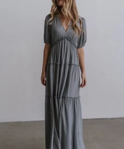 BB Custom Santorini Maxi Dress | Dusty Blue