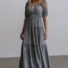 BB Custom Santorini Maxi Dress | Dusty Blue