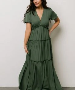 BB Custom Santorini Maxi Dress | Dusty Green Dresses