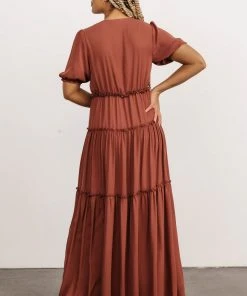 BB Custom Dresses Santorini Maxi Dress | Rosy Brown