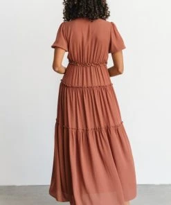 BB Custom Dresses Santorini Maxi Dress | Rosy Brown