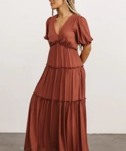 BB Custom Dresses Santorini Maxi Dress | Rosy Brown